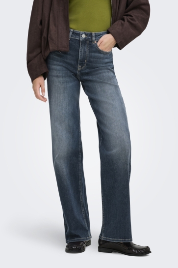 Only Jeans ONLMADISON BLUSH HW WIDE DNM DOT529 15363244 Dark Blue Denim