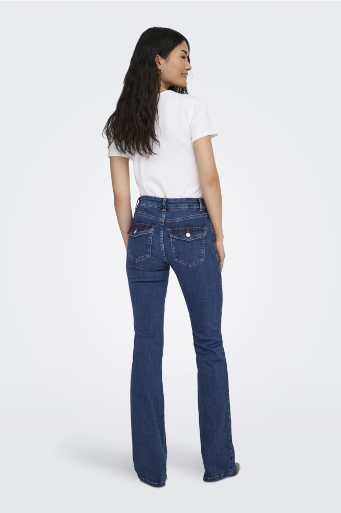 Only blauwe dames jeans | Model