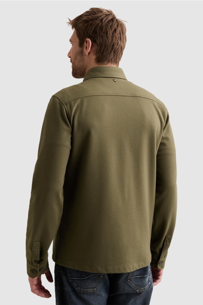PME legend groene heren overhemd | Model achteraanzicht