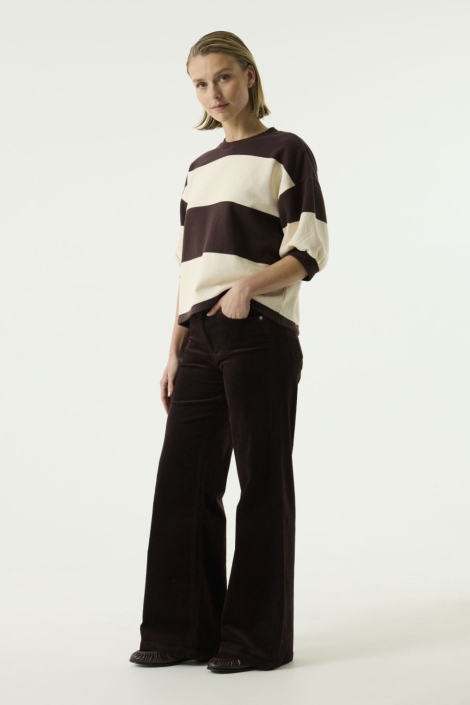 Garcia bruine dames broek | Model