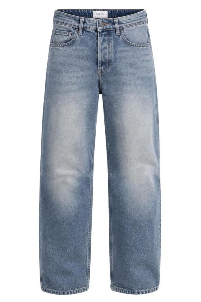 Pure Path blauwe heren jeans | Vooraanzicht