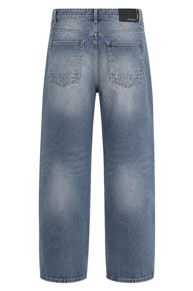 Pure Path blauwe heren jeans | Achteraanzicht