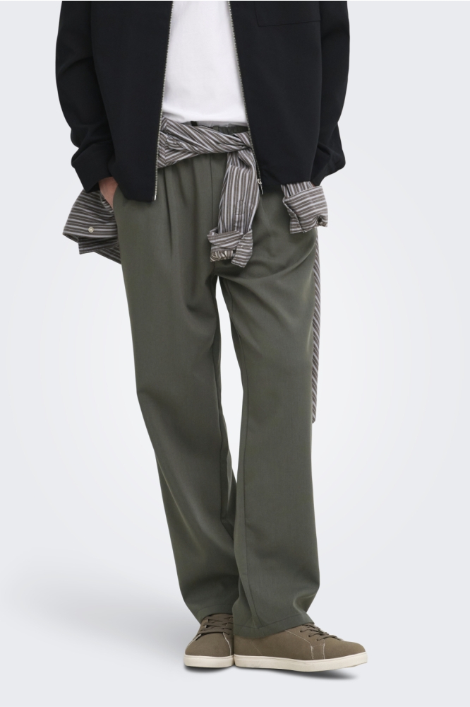 Only & Sons taupe heren broek | Model