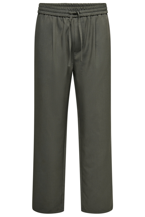 Only & Sons taupe heren broek | Vooraanzicht