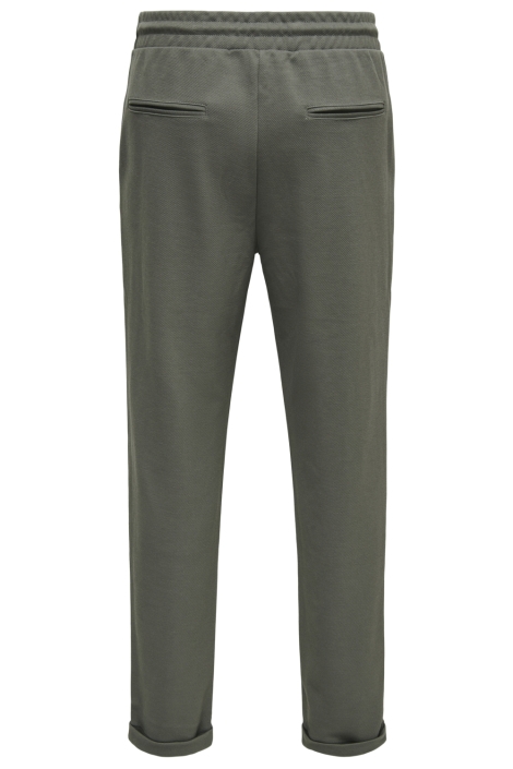 Only & Sons taupe heren broek | Achteraanzicht