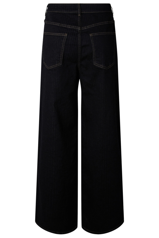 Pieces blauwe dames jeans | Achteraanzicht