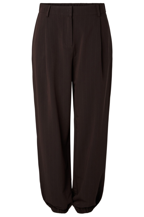 Pieces bruine dames broek | Vooraanzicht
