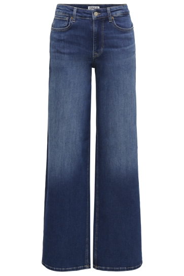 Only Jeans ONLMADISON BLUSH HW WIDE DNM DOT229 15376172 Dark Blue Denim