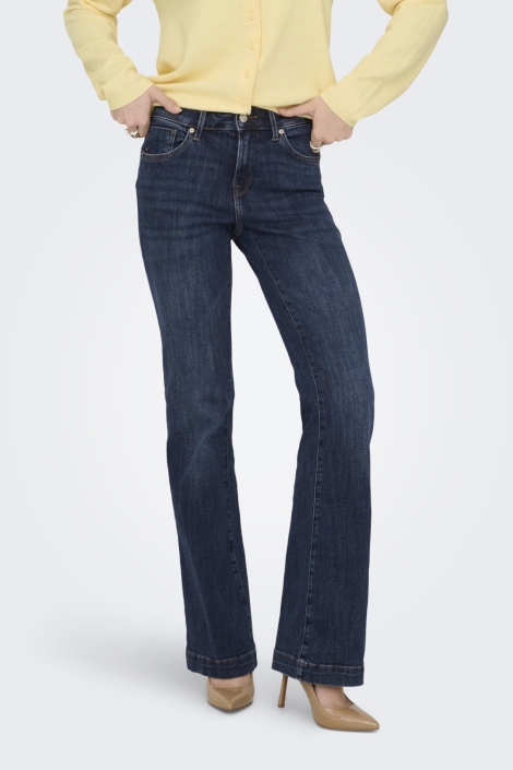 Only blauwe dames jeans | Model vooraanzicht