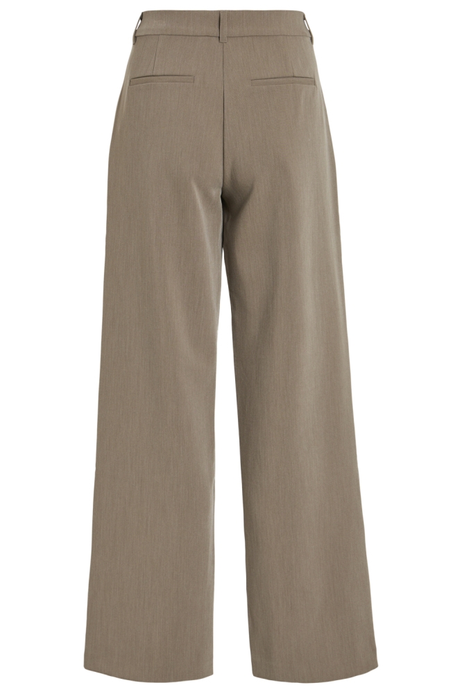 Vila camel dames broek | Achteraanzicht
