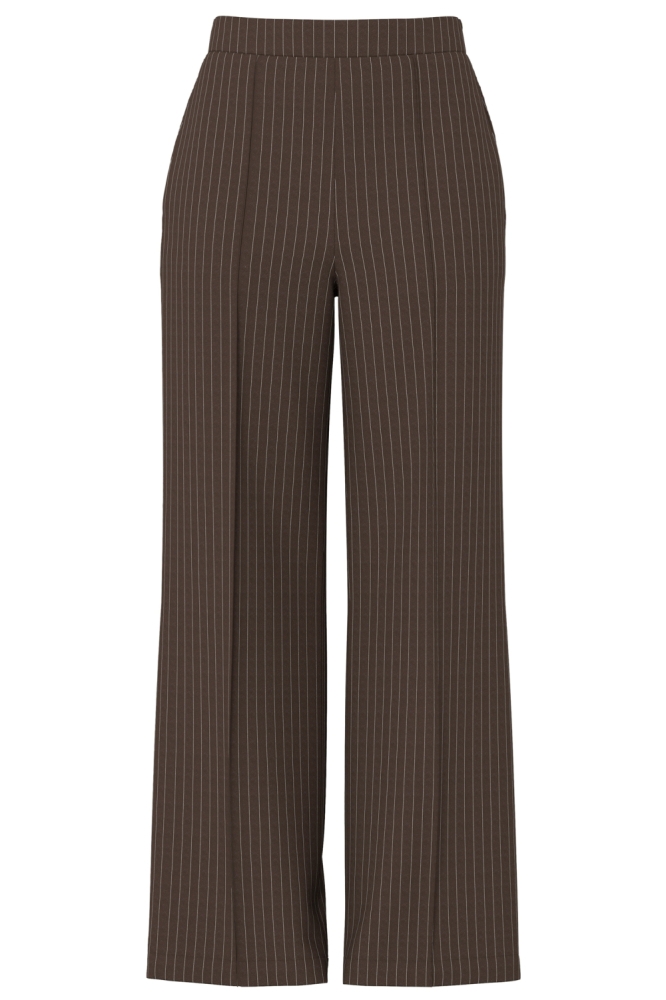 Pieces bruine dames broek | Vooraanzicht