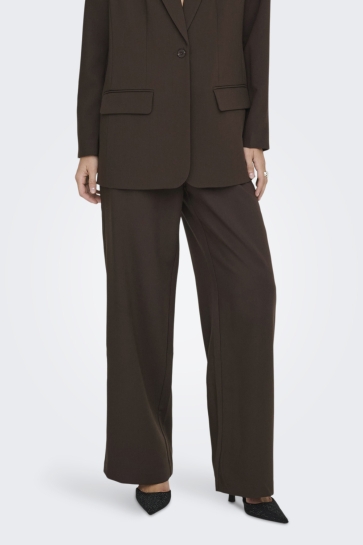 Only Broek ONLLINDA-RAVEN HW STR PANTS TLR 15371114 COFFEE BEAN