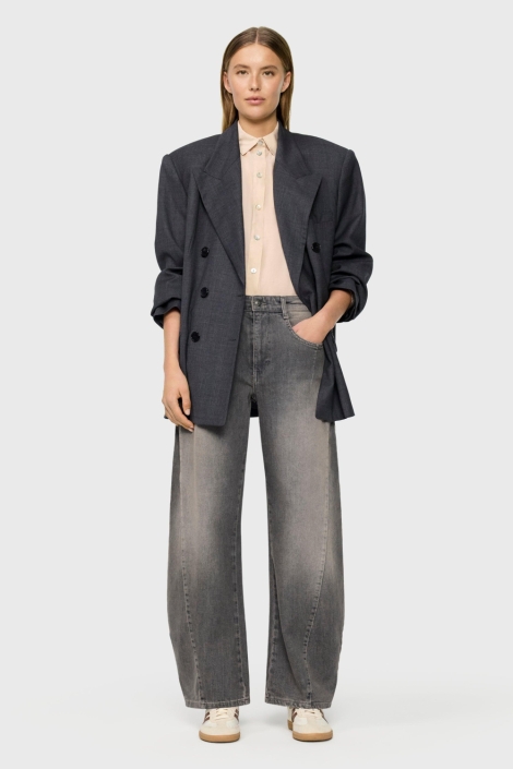Mac grijze dames jeans | Model