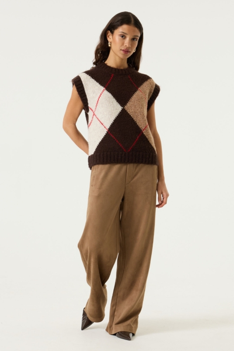 Garcia taupe dames broek | Model