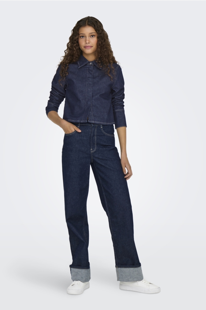 Only blauwe dames jeans | Model vooraanzicht