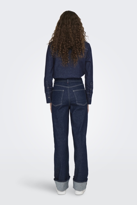 Only blauwe dames jeans | Model achteraanzicht
