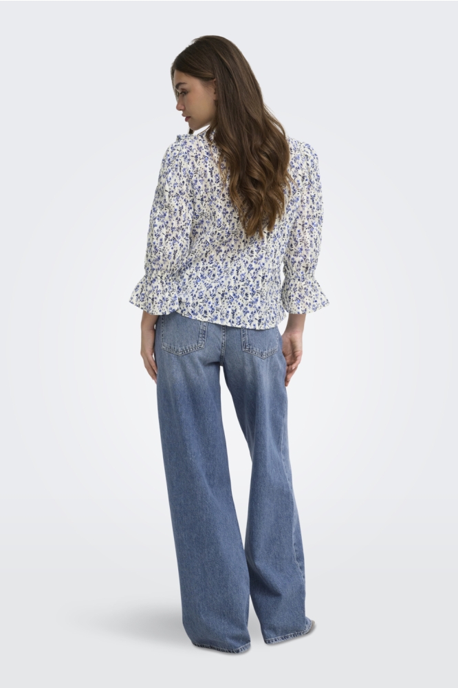 Only blauwe dames jeans | Model achteraanzicht