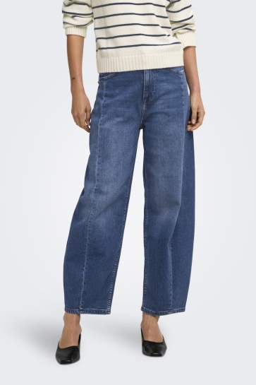 Only Jeans ONLJESSICA HW BARREL ANK DNM AZG622 15391053 Medium Blue Denim