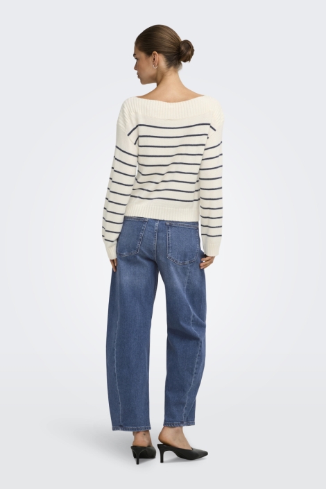 Only blauwe dames jeans | Model achteraanzicht