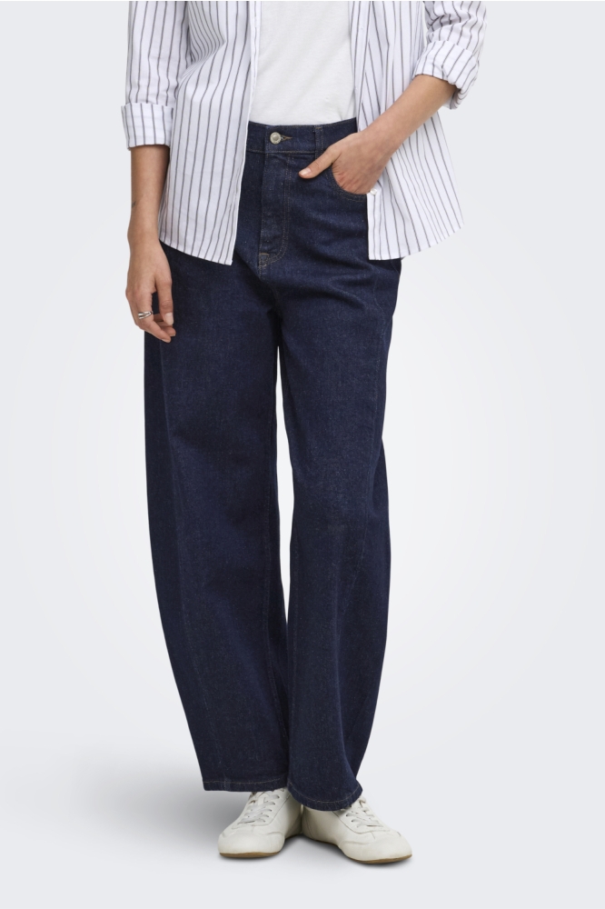 Only blauwe dames jeans | Model vooraanzicht