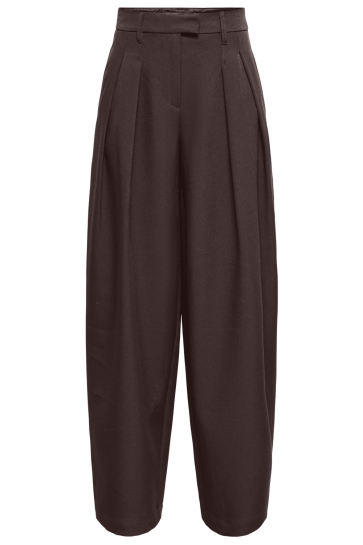Only Broek ONLKIRSY MW PLEAT BARREL PANT TLR 15388312 Coffee Bean