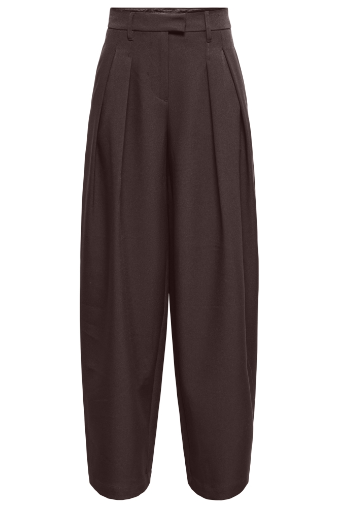 Only bruine dames broek | Vooraanzicht
