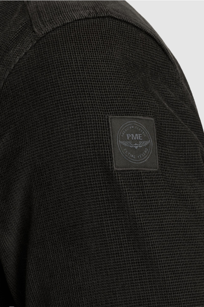 PME legend zwarte heren overhemd | Close up