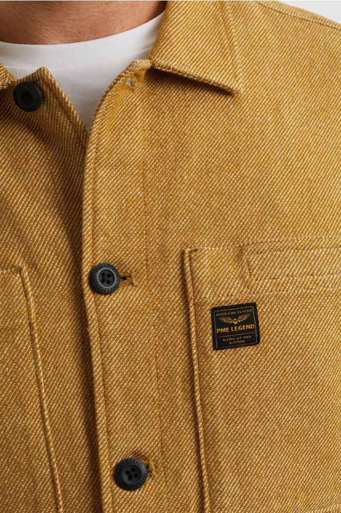 PME legend camel heren overhemd | Close up