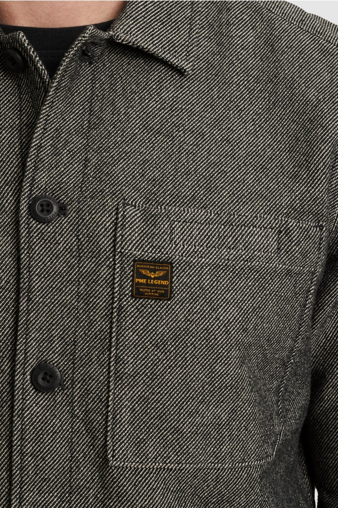 PME legend zwarte heren overhemd | Close up