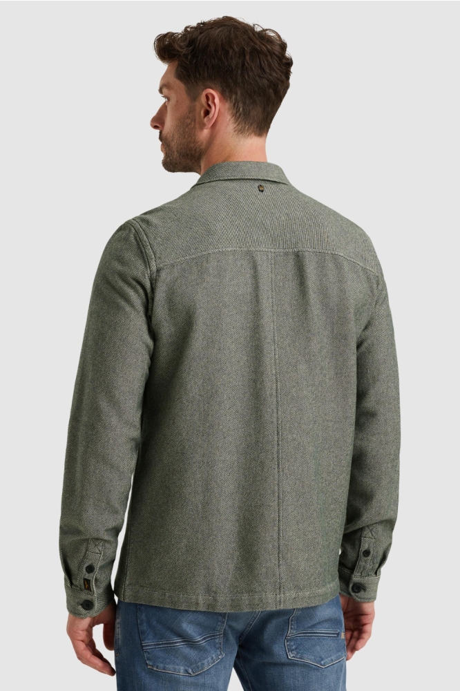 PME legend groene heren overhemd | Model achteraanzicht