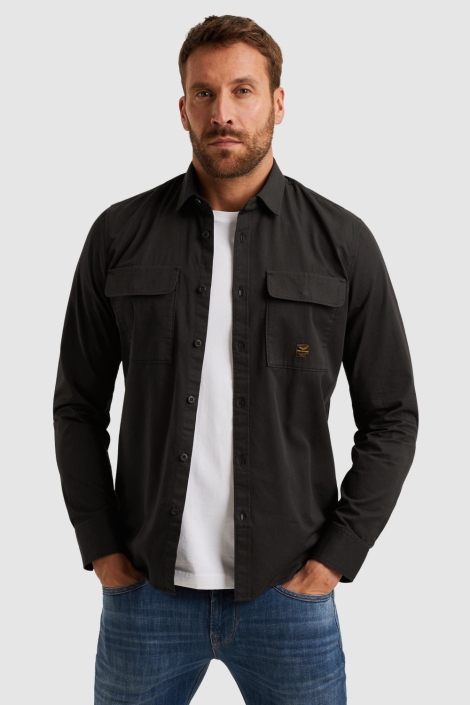 PME legend grijze heren overhemd | Model vooraanzicht