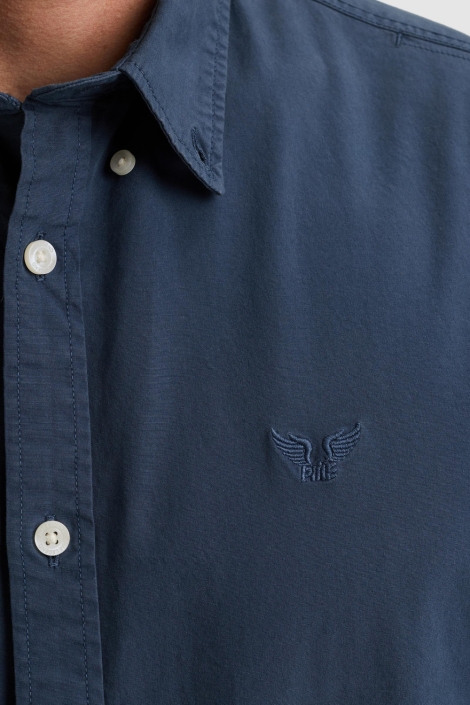 PME legend blauwe heren overhemd | Close up