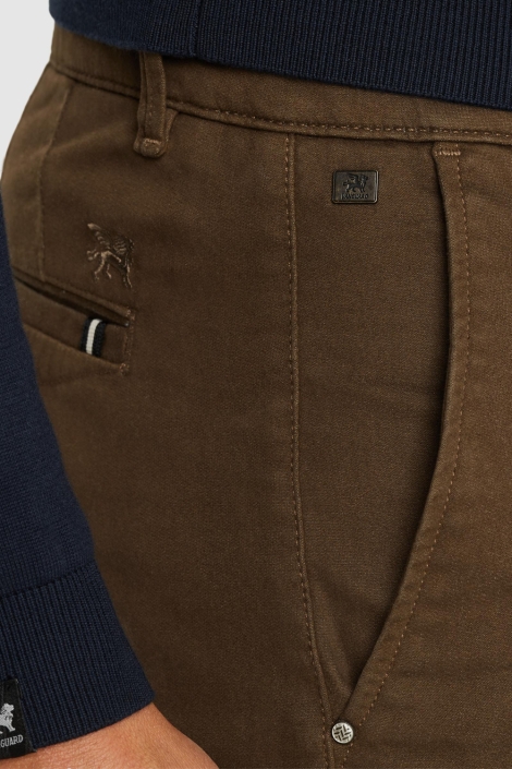 Vanguard bruine heren broek | Close up