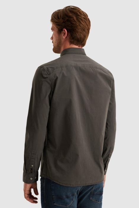 PME legend grijze heren overhemd | Model achteraanzicht