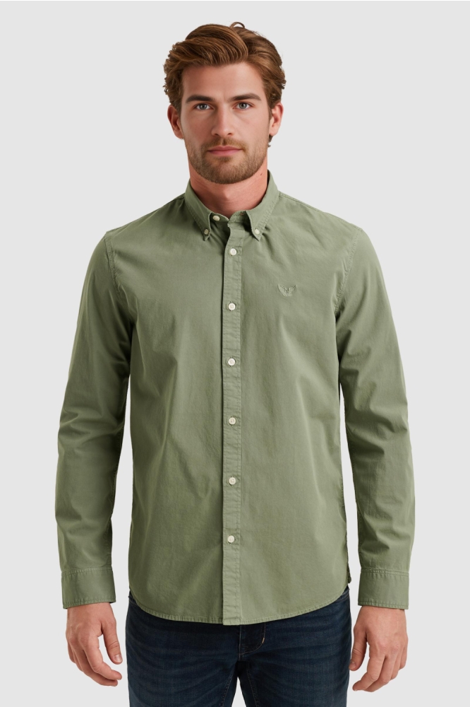 PME legend groene heren overhemd | Model vooraanzicht