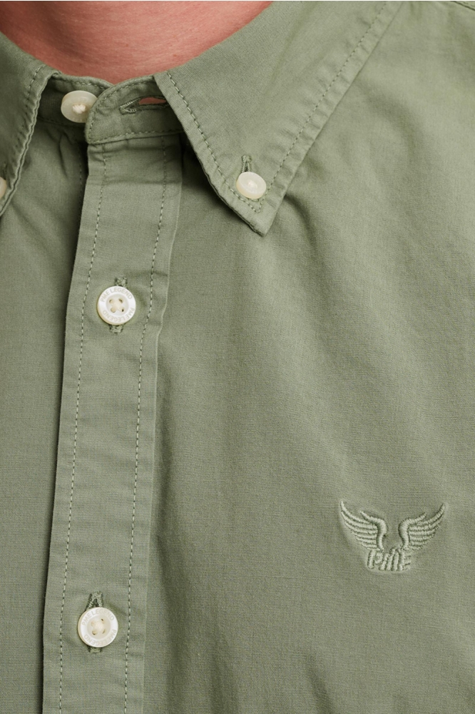 PME legend groene heren overhemd | Close up