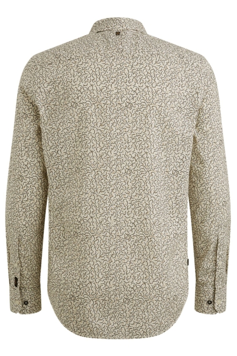 PME legend beige heren overhemd | Achteraanzicht