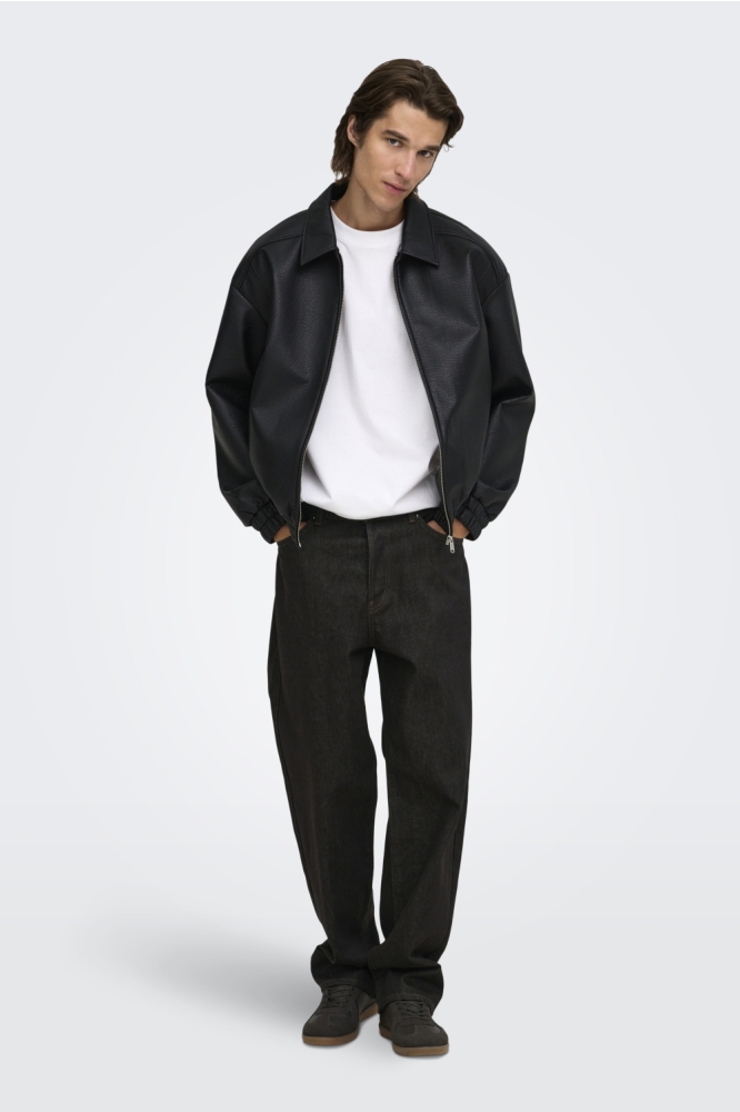 Only & Sons bruine heren jeans | Model