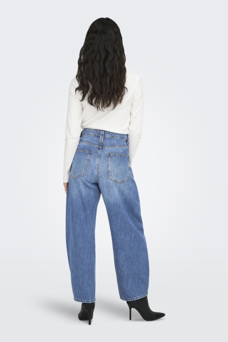 Only blauwe dames jeans | Model achteraanzicht