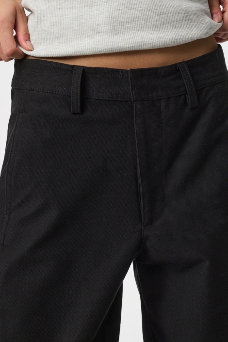 Pieces zwarte dames broek | Close up
