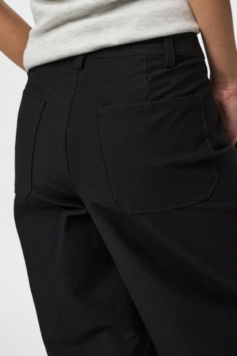 Pieces zwarte dames broek | Close up