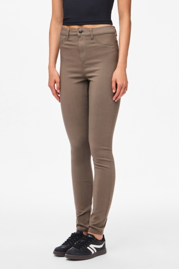 Pieces pchighskin wear jeggings/noos bc Taupe