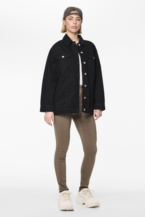 Pieces taupe dames broek | Model