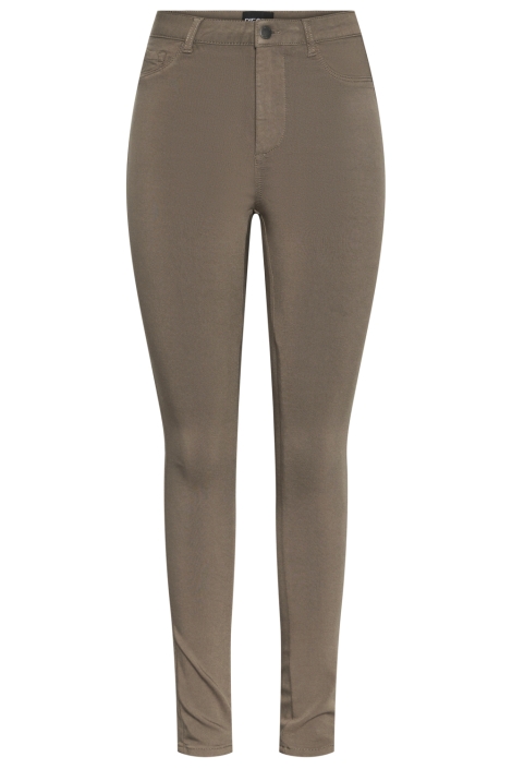 Pieces taupe dames broek | Vooraanzicht