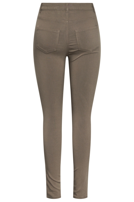 Pieces taupe dames broek | Achteraanzicht