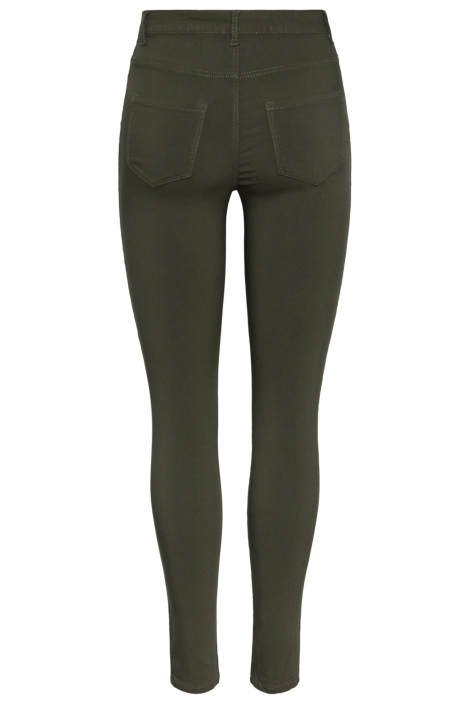 Pieces groene dames broek | Achteraanzicht