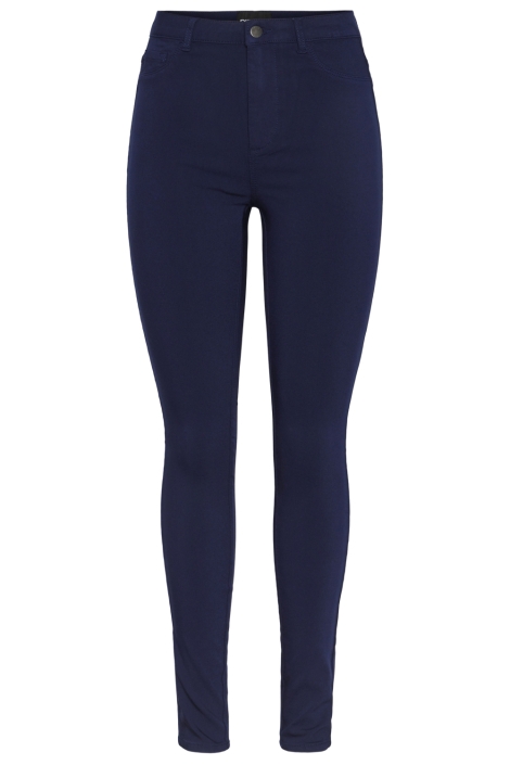 Pieces blauwe dames broek | Vooraanzicht