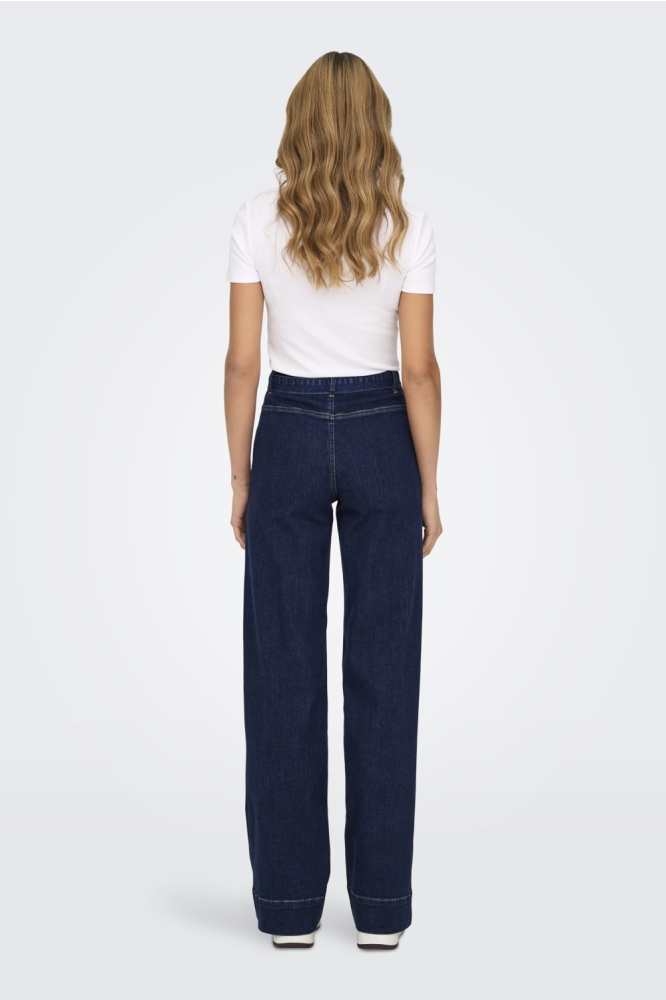 Only blauwe dames jeans | Model achteraanzicht