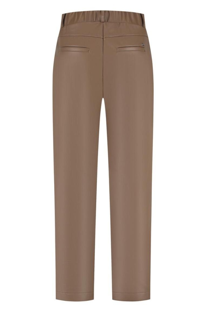 Lady Day bruine dames broek | Achteraanzicht