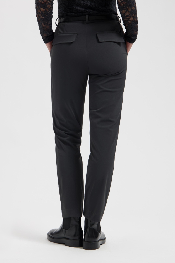 Lady Day grijze dames broek | Model achteraanzicht